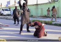 Islamic State militants execute three men the