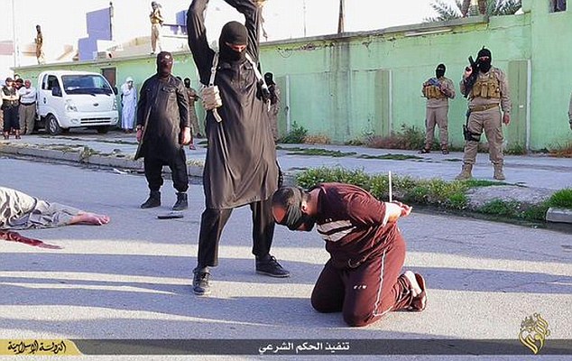 Islamic State militants execute three men the