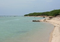 Multicolor sand beach in Rameswaram