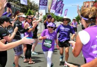 92 year-old woman sets marathon record in San